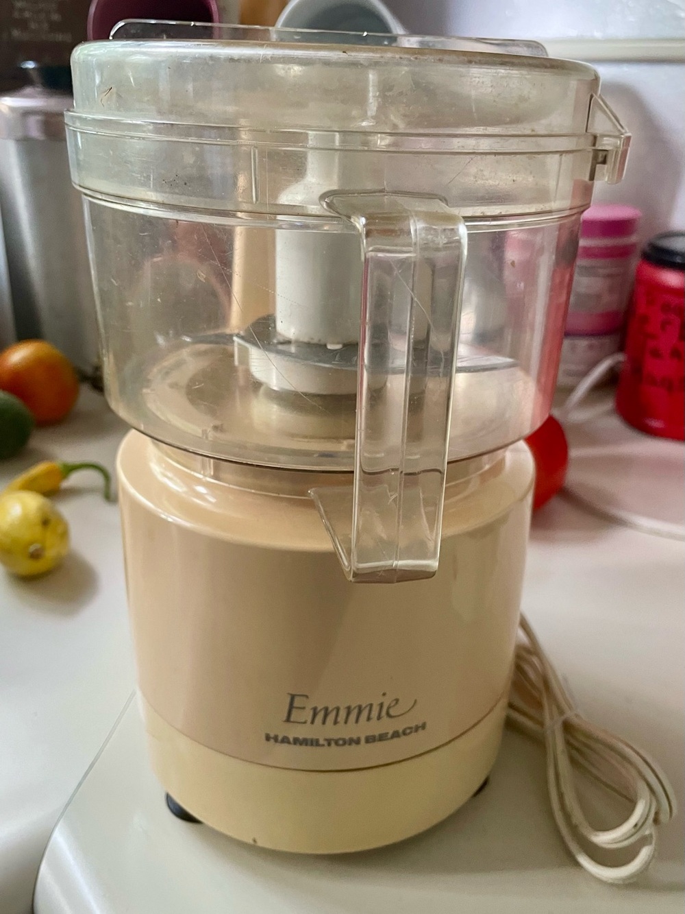 Vintage 1990's Hamilton Beach Emmie Compact Food Processor Model 544